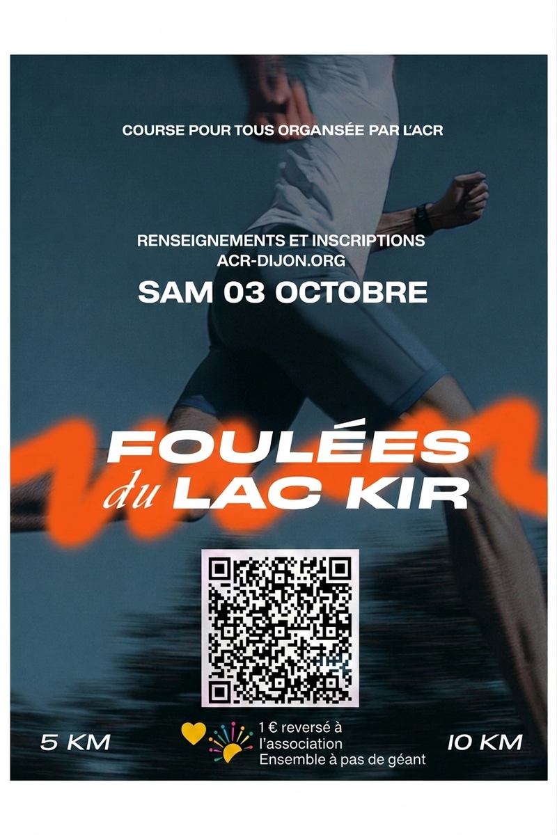 QR CODE inscription Foulées du Lac Kir 2026
