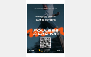 QR CODE inscription Foulées du Lac Kir 2026