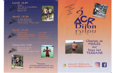 Venez courir avec l' ACR DIJON